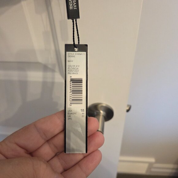 Tahari Blue Demin like blazer size 16 NWT - Picture 5 of 6